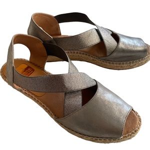 Kanna Silver Espadrilles